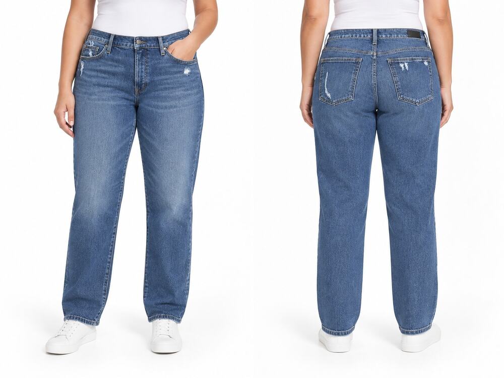 Joe's Jeans The Niki Mid Rise Boyfriend Womens 32 Samira Distressed Blue Stretch